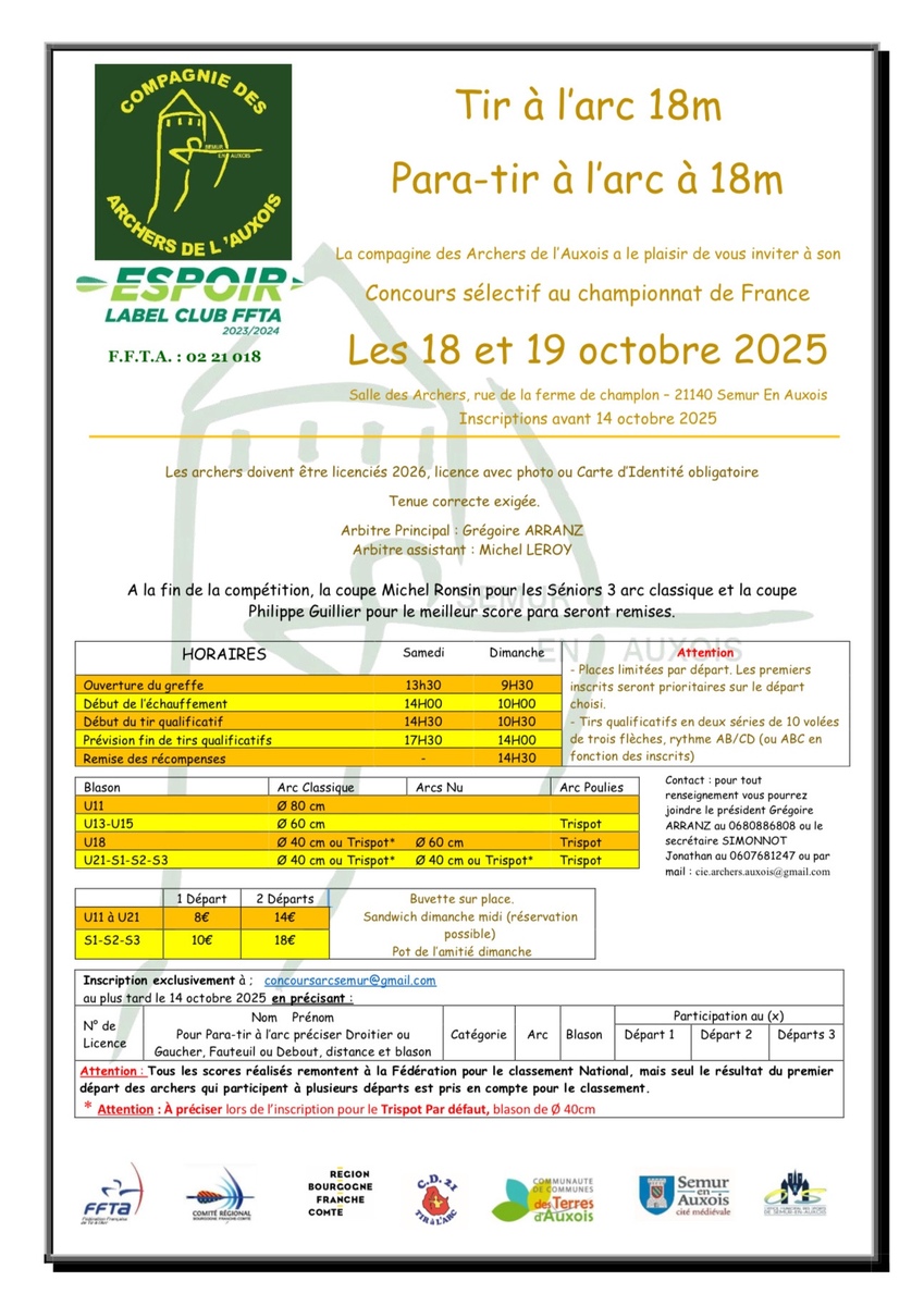 Compétition salle 
