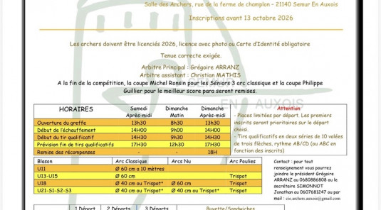 Concours tir à 18m